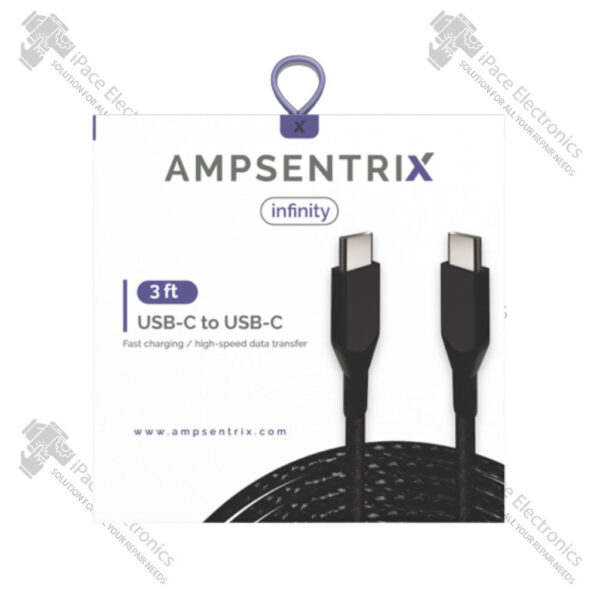 3 Ft USB Type C To USB Type C Cable